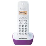 Ασύρματο Ψηφιακό Τηλέφωνο Panasonic KX-TG1611GRF Λευκό-Μώβ με Αναγνώριση Κλήσης, Λειτουργία Αφύπνισης και Φωτιζόμενη Οθόνη - Image 3