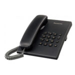 Σταθερό Ψηφιακό Τηλέφωνο Panasonic KX-TS500EXB με Επανάκληση Ρύθμιση Έντασης και Κουδουνίσματος Μαύρο