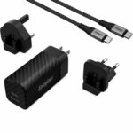 Φορτιστής Ταξιδίου Energizer A65MUC PD65W με Έξοδο USB-C/USB-A  Μαύρο GaN Tech με Καλώδιο USB-C σε USB-C