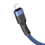 Καλώδιο Σύνδεσης Hoco U110 USB-C σε Lightning Braided PD20W 3A Υψηλής Αντοχής Braided Μπλε 1.2m - Image 4