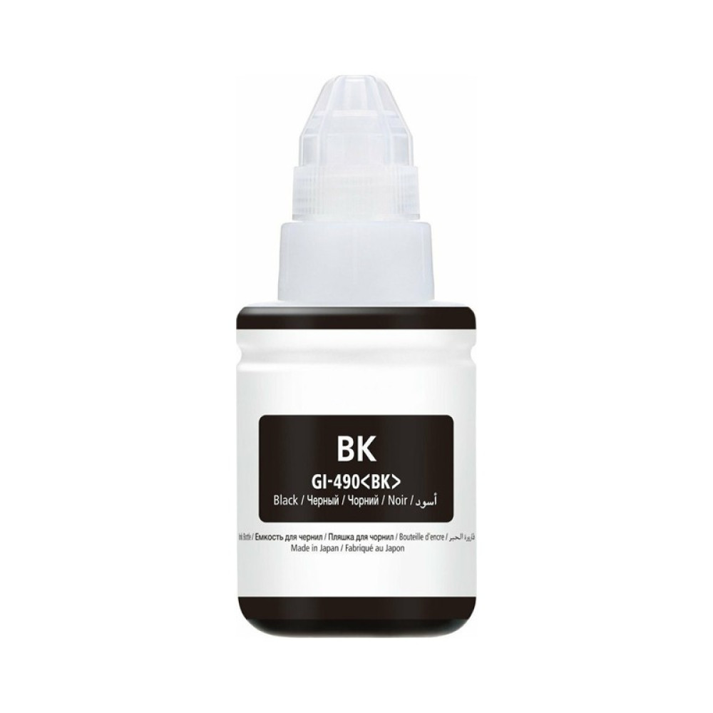39246 Μελάνι CANON Συμβατό GI-490 BK (0663C001) 135ml Σελίδες:6000 Black για G1400, G2400, G3400 - Image 1