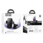 Βάση Στήριξης Αυτοκινήτου Hoco HW5 Journey Μαύρο με Wireless Fast Charger έως 15W και Επεκτεινόμενο Βραχίονα Μαύρη 4.5"-7" - Image 2