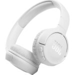 Bluetooth Ακουστικά Stereo JBL JBLT510  Over-ear Pure Bass Sound Multipoint Υποστηρίζει Voice Assistant με 40hr Λειτουργίας Λευκά