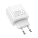 Φορτιστής Ταξιδίου Hoco N35 Streamer με 2 Εξόδους Φόρτισης USB-C Συνολικά PD45W GaN Tech Λευκός - Image 4