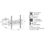 Βάση Στήριξης Noozy CP511 για Τηλεοράσεις 26'' - 55'' VESA από 30x50mm έως 600x400mm Μέγιστη αντοχή βάρους 30kg - Image 2