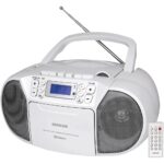 ΡαδιοCD Boombox Κασετόφωνο Sencor SPT 3907W 4W με Bluetooth v5.0 CD USB 3.5mm και LCD Οθόνη Λευκό