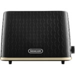 Φρυγανιέρα Sencor STS 7201BK 2 Θέσεων 930W 3D Pattern Design Μαύρη