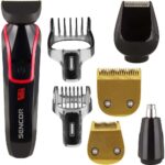 Επαναφορτιζόμενη Κουρευτική Μηχανή & Trimmer με 4 Κεφαλές Sencor SHP 6201RD Κόκκινη - Image 4
