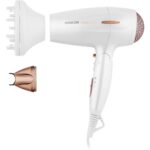 Σεσουάρ Μαλλιών Ταξιδίου Sencor SHD 7200GD 2000W με 3 Επιλογές Θερμοκρασίας και 2 Ταχύτητες Αέρα Λευκό/ Χρυσό - Image 4