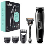 Σετ Επαναφορτιζόμενη Κουρευτικής Μηχανής Braun SK3300 + Gillette F5 ProGlide - Image 4