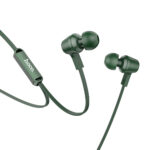 Hands Free Hoco M86 Oceanic Universal Earphones Deep Bass Stereo με 3.5mm Γωνιακό Κονέκτορα Πράσινο 1.2m - Image 3