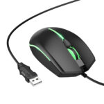 Ενσύρματο Ποντίκι Gaming Hoco GM37 Wonderful με 4  Πλήκτρα, Φωτισμό, 2400 DPI Μαύρο - Image 3