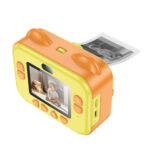 Kids Dual HD Camera Hoco DV204 με Οθόνη 2.4" 1200mAh και Δυνατότητα Εκτύπωσης Φωτογραφιών Κίτρινη-Πορτοκαλί - Image 4