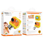 Kids Dual HD Camera Hoco DV200 με Οθόνη 2.0" 800mAh και Δυνατότητα Εκτύπωσης Φωτογραφιών Κίτρινη-Πορτοκαλί - Image 2