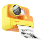 Kids Dual HD Camera Hoco DV200 με Οθόνη 2.0" 800mAh και Δυνατότητα Εκτύπωσης Φωτογραφιών Κίτρινη-Πορτοκαλί
