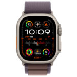Apple Watch Ultra 2 49mm GPS eSIM NFC IP6X Titanium Case με Indigo Alpine Loop - Image 2