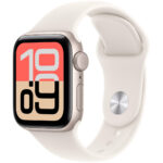 Apple Watch SE 3 (2025) Aluminum 40mm GPS NFC 5 ATM Aluminum Case Starlight με Sport Band Starlight