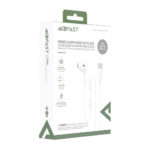 Hands Free Acefast L9 Μονό Ακουστικό USB-C με HD Μικρόφωνο Συμβατά με Όλες τις Συσκευές USB-C Λευκό 1.2m - Image 2