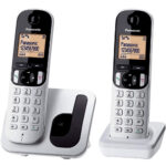 Ασύρματο Ψηφιακό Τηλέφωνο Panasonic KX-TGC212SPS EU DUO με Πλήκτρο Αποκλεισμού Κλήσεων και Ανοιχτή Ακρόαση Ασημί