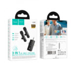 Σετ Μικρόφωνα Πέτου Ασύρματα Hoco L20C Fair Lavalier USB-C AUX Lightning 2.4Ghz Εμβέλεια 15m Digital Noise Cancellation ENC 7h Λειτουργίας - Image 2