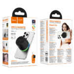 Φορητό Ηχείο Wireless Hoco HC49 Shine Mini Μαγνητικό TWS Hi-Fi Audio v6.0 700mAh 8W εως 4 Ώρες Αναπαραγωγής και Πολύχρωμο Φωτισμό Μαύρο - Image 2
