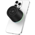 Φορητό Ηχείο Wireless Hoco HC49 Shine Mini Μαγνητικό TWS Hi-Fi Audio v6.0 700mAh 8W εως 4 Ώρες Αναπαραγωγής και Πολύχρωμο Φωτισμό Μαύρο