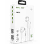 Hands Free Hoco. DM51 Fringe Stereo USB-C με Μικρόφωνο 1.2m Λευκά Συμβατά με Όλες τις USB-C Συσκευές - Image 2