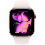 Apple Watch Series 11 (2025) Aluminum 46mm GPS NFC IP6X  Aluminum Case Rose Gold με Sport Band Light Blush - Image 2