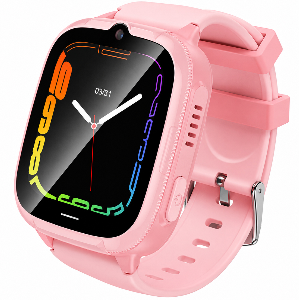 52360 Kids Smartwatch Hoco Y106 4G 730mAh 1.83” LCD GPS Κάμερα με Δυνατότητα Κλήσεων και Μηνυμάτων IPX7 Ροζ - Image 1