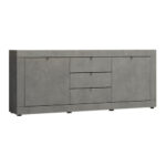 Μπουφές Ocean Megapap χρώμα γκρι σκυροδέματος 210x45x86εκ. - Image 2