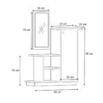 Έπιπλο εισόδου Cute Megapap χρώμα φυσικό οξιάς 90x35x95εκ. - Image 5
