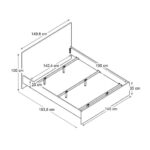 Κρεβάτι Troy Megapap χρώμα φυσικό οξιάς 140x190εκ. - Image 6
