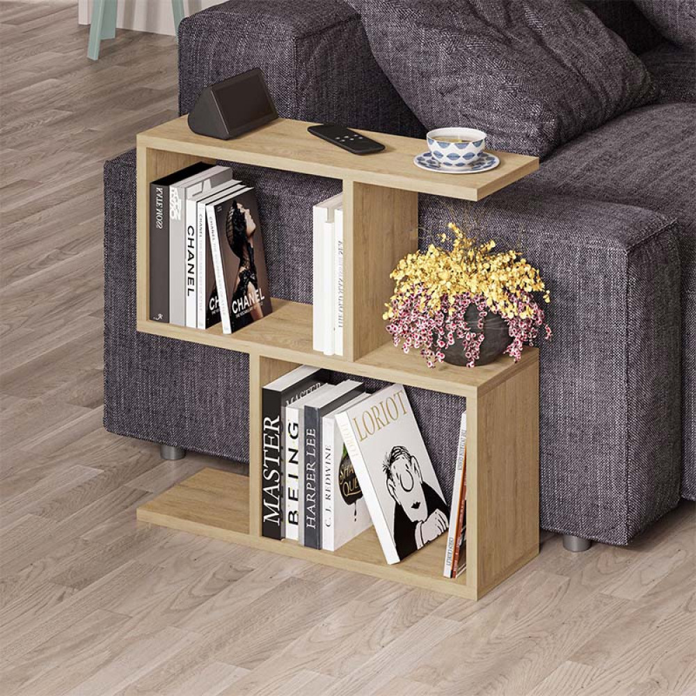 GP037-00181-0 Τραπεζάκι βοηθητικό Homemania Megapap χρώμα sapphire oak 60x20x60εκ. - Image 1