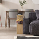 Τραπεζάκι βοηθητικό Homemania Megapap χρώμα sapphire oak 60x20x60εκ. - Image 2