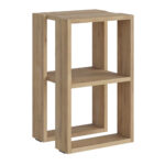 Κομοδίνο - Τραπεζάκι βοηθητικό Lonie Megapap χρώμα sapphire oak 34x30x55εκ. - Image 2