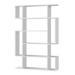 Βιβλιοθήκη Mito Megapap χρώμα λευκό 108x25x161εκ. - Image 3