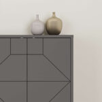 Μπουφές Dune Megapap χρώμα ανθρακί 184x35x77,4εκ. - Image 3