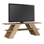 Έπιπλο τηλεόρασης Farfalla Megapap χρώμα sapphire oak 120x33,5x40εκ. - Image 3