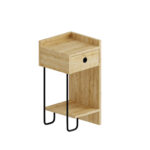 Κομοδίνο Sirius Megapap δεξί χρώμα sapphire oak 32x30x61εκ. - Image 5