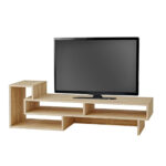 Έπιπλο τηλεόρασης Tetra Megapap χρώμα sapphire oak 136,7x40x42εκ. - Image 2