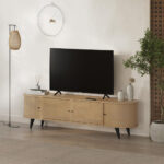 Έπιπλο τηλεόρασης Gentle Megapap χρώμα sapphire oak 180x40x52εκ. - Image 2