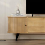Έπιπλο τηλεόρασης Gentle Megapap χρώμα sapphire oak 180x40x52εκ. - Image 6