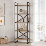 Βιβλιοθήκη Dusan Megapap χρώμα sepet oak 58x30x175εκ.