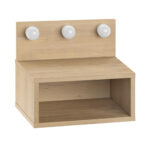 Κομοδίνο επιτοίχιο Treo Megapap με LED χρώμα sapphire oak 40x30x33,8εκ. - Image 5