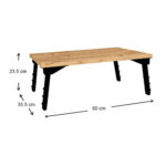 Τραπεζάκι laptop Sidon Megapap χρώμα pine oak 60x35,5x23,5εκ. - Image 3