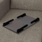 Τραπεζάκι laptop Sidon Megapap χρώμα ανθρακί 60x35,5x23,5εκ. - Image 2