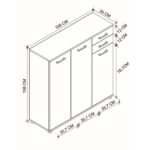 Παπουτσοθήκη - Ντουλάπι Polly Megapap χρώμα λευκό 108x35x108εκ. - Image 4