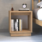 Κομοδίνο Gino Megapap χρώμα sapphire oak 40x35,3x45εκ. - Image 2