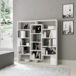 Βιβλιοθήκη Ample Megapap χρώμα λευκό 125x22x135,7εκ. - Image 3