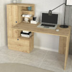 Γραφείο εργασίας Domingo Megapap χρώμα sapphire oak 149,5x60x120εκ. - Image 4